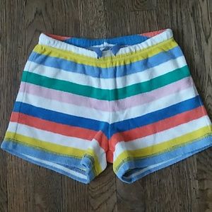 Girls mini boden towelling shorts size 7 years